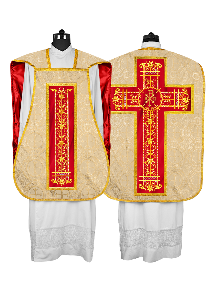 Roman embroidered chasuble vestment - Contemporary collection