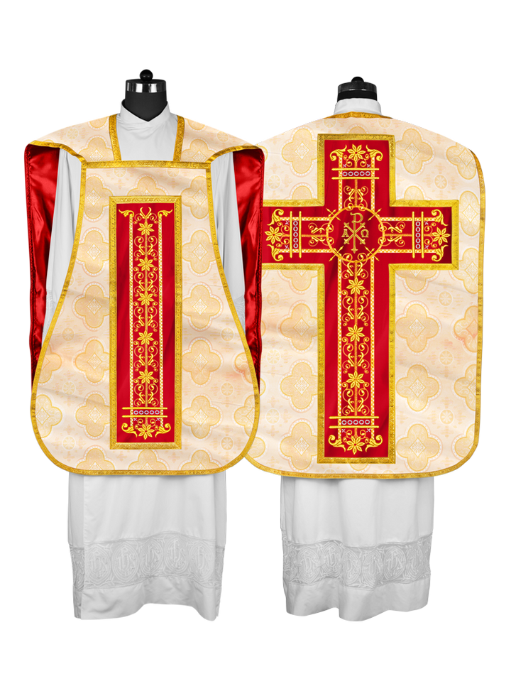 Roman embroidered chasuble vestment - Contemporary collection