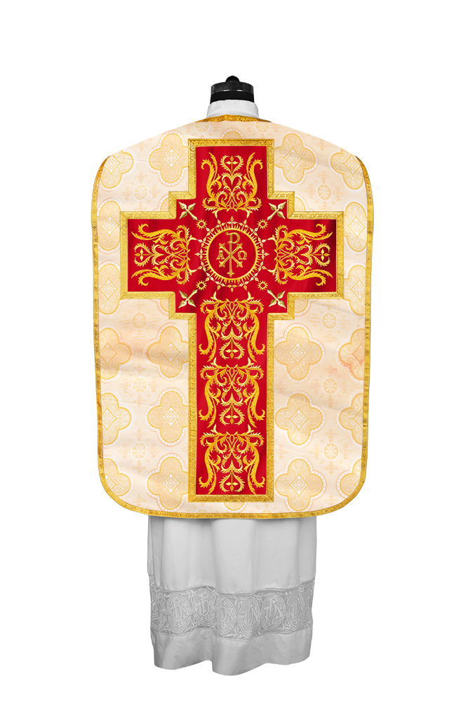 Fiddleback vestment with golden orphrey - Spiritus Collection