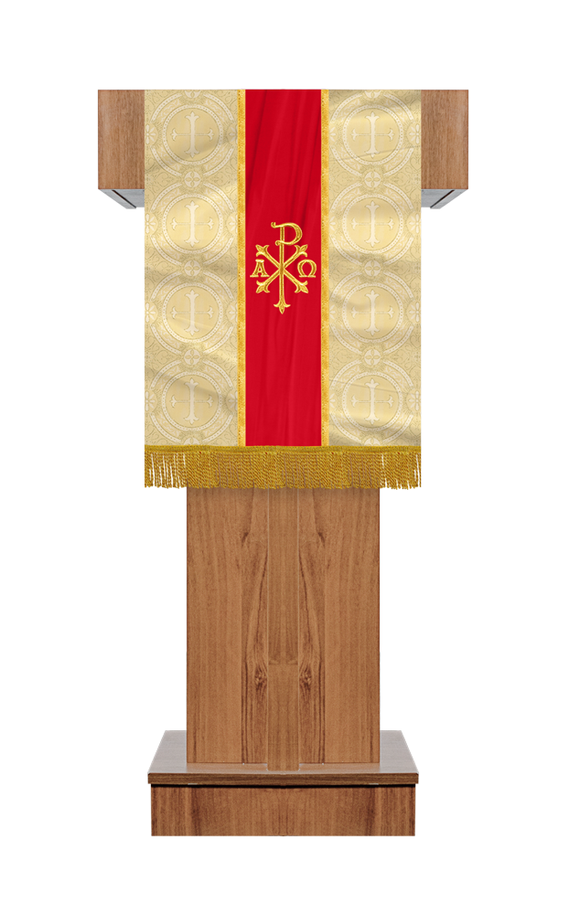 PULPIT/LECTERN WITH SPIRITUAL MOTIF