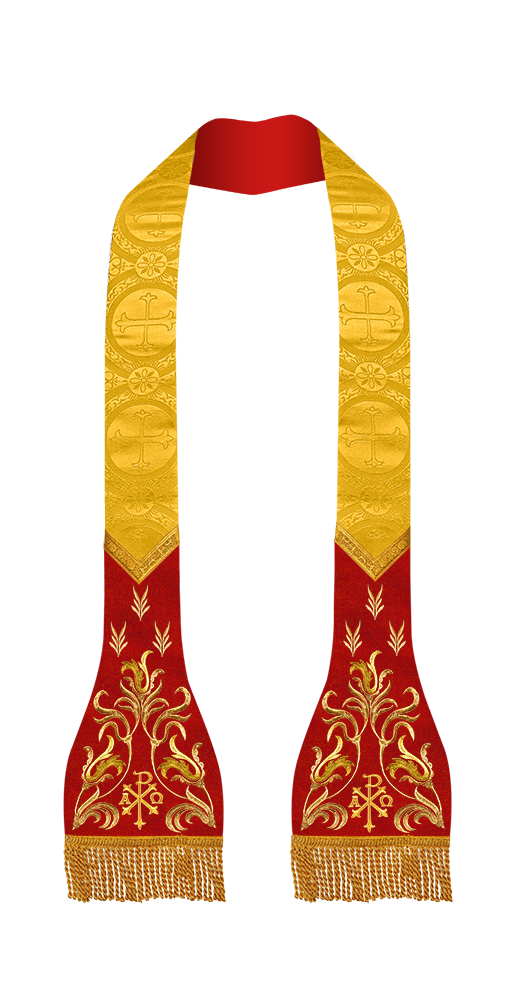 Lustrous Roman Stole Vestments - Cathedral collection
