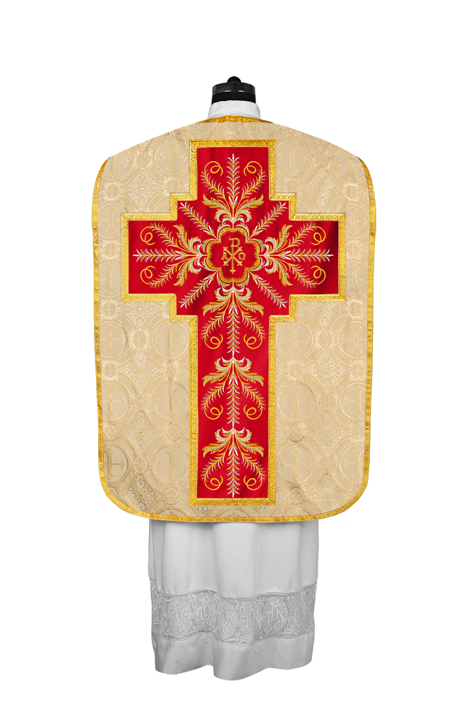 Chasuble Roman Fiddleback Vestment - Sanctus Collection