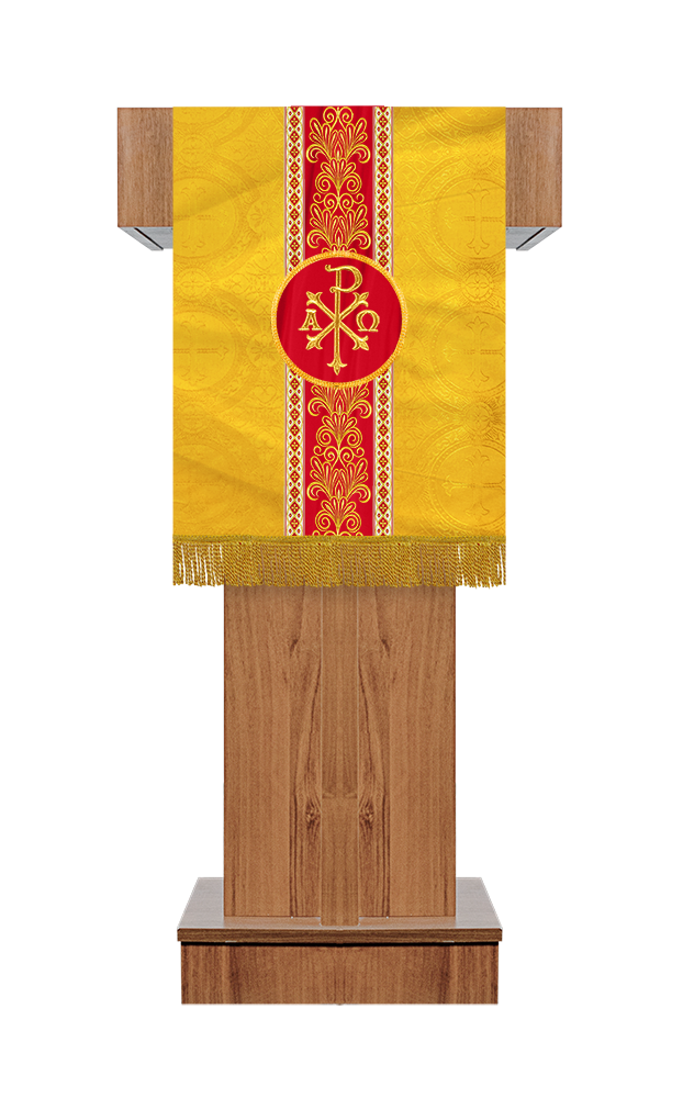 Pulpit/Lectern with Braided Motif and Embroidery trims