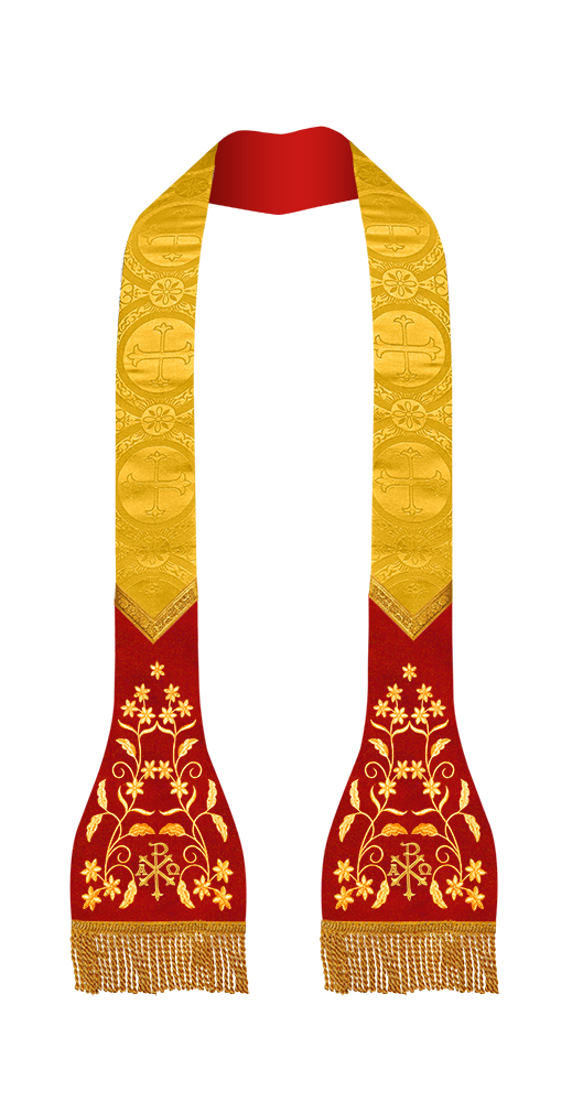 Solemn Roman Stole Vestments - Floral collection