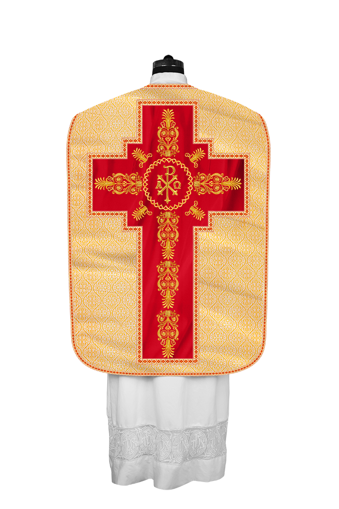 Roman Chasuble Vestments Adorned with Trims