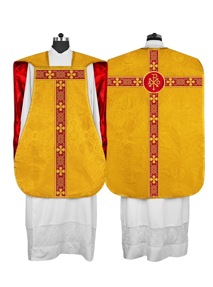 Roman chasuble adorned with lace