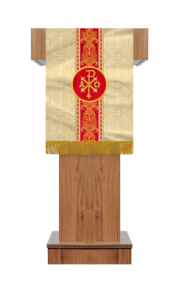 Pulpit/Lectern with Braided Motif and Embroidery trims