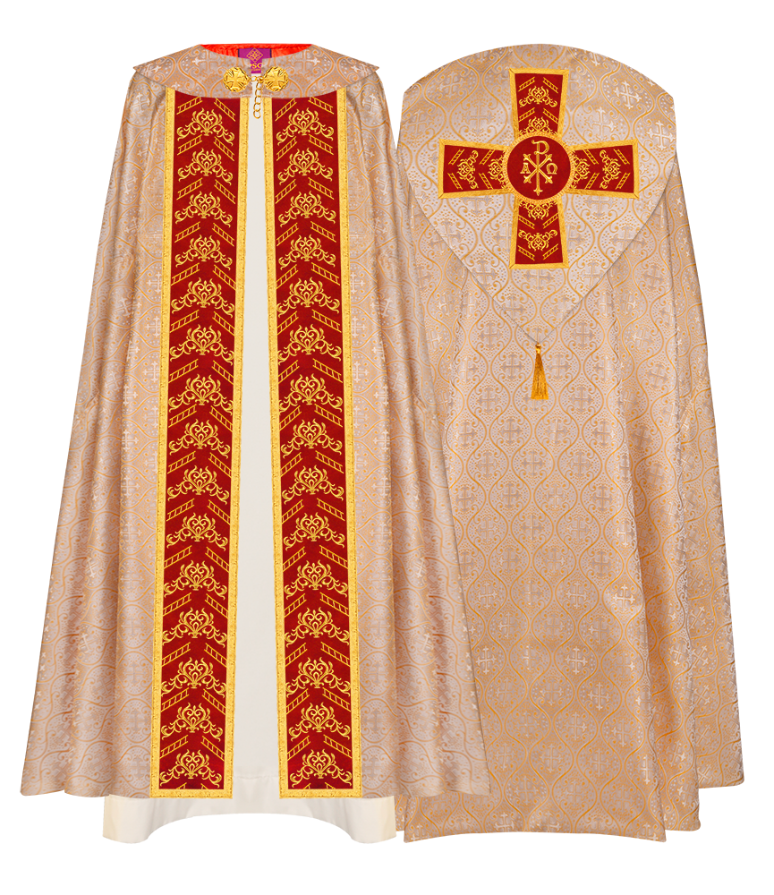 GOTHIC COPE WITH EMBROIDERED ORPHREY