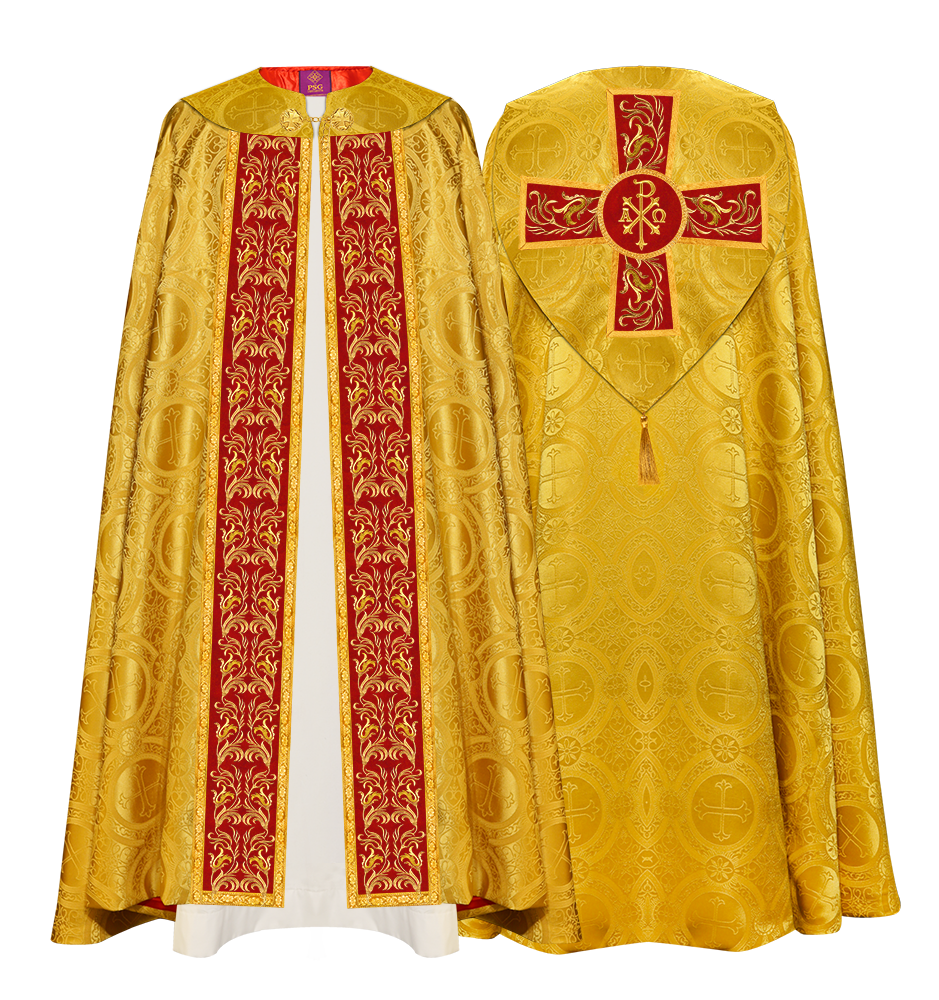 GOTHIC COPE EXECUTED WITH EMBROIDERED ORPHREY