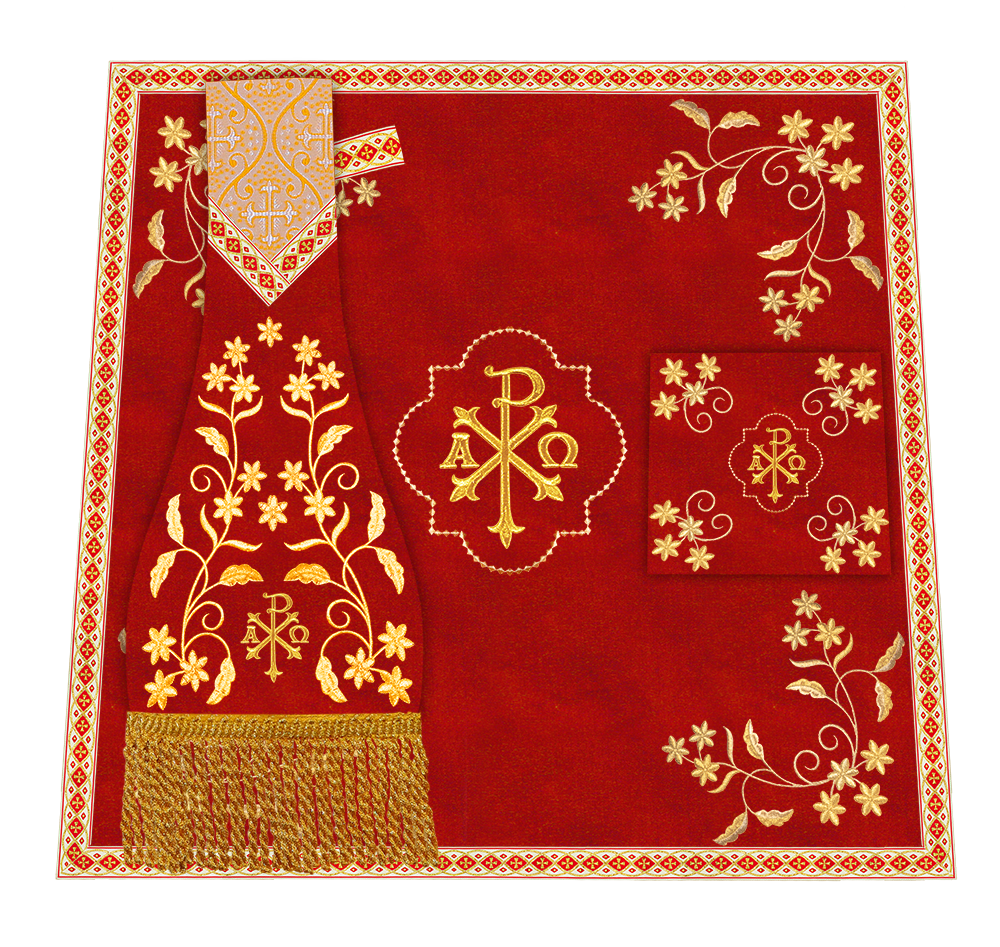 Floral Embroidery Spiritual Mass Set