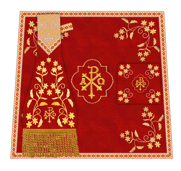 Floral Embroidery Spiritual Mass Set