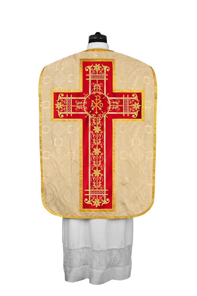 Roman embroidered chasuble vestment - Contemporary collection