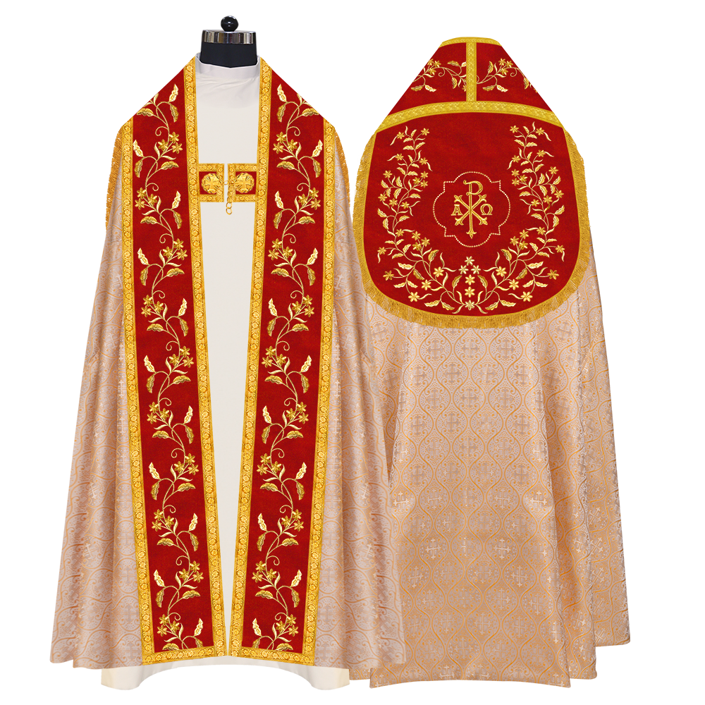 Monastic Roman cope vestments - Floral collection