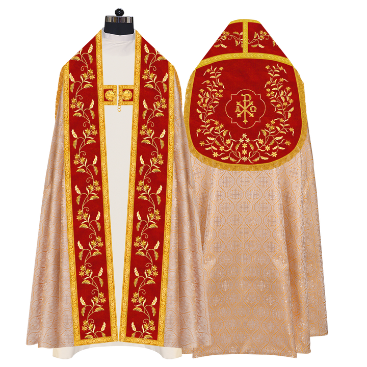 Monastic Roman cope vestments - Floral collection