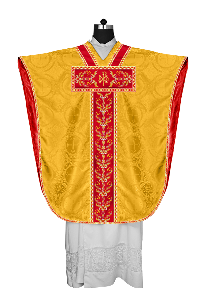 BORROMEAN CHASUBLE VESTMENT WITH LITURGICAL TRIMS