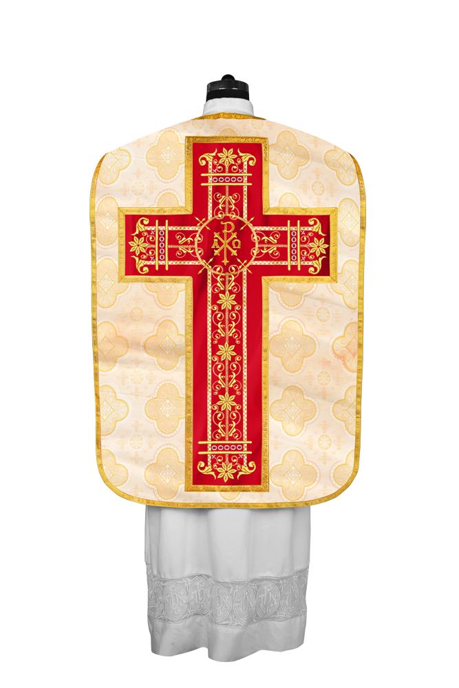 Roman embroidered chasuble vestment - Contemporary collection