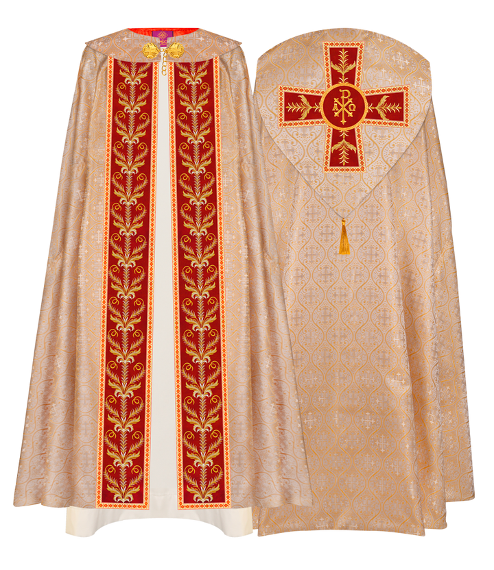GOTHIC COPE VESTMENTS ADORNED WITH DETAILED BRAIDS