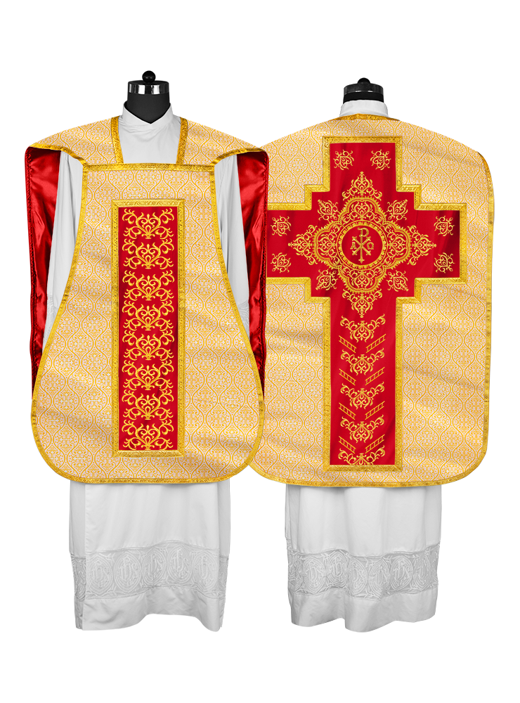 Fiddleback Vestment with Embroidered Orphrey