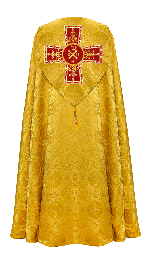 Gothic Cope vestments with Spiritual Motifs and Trims