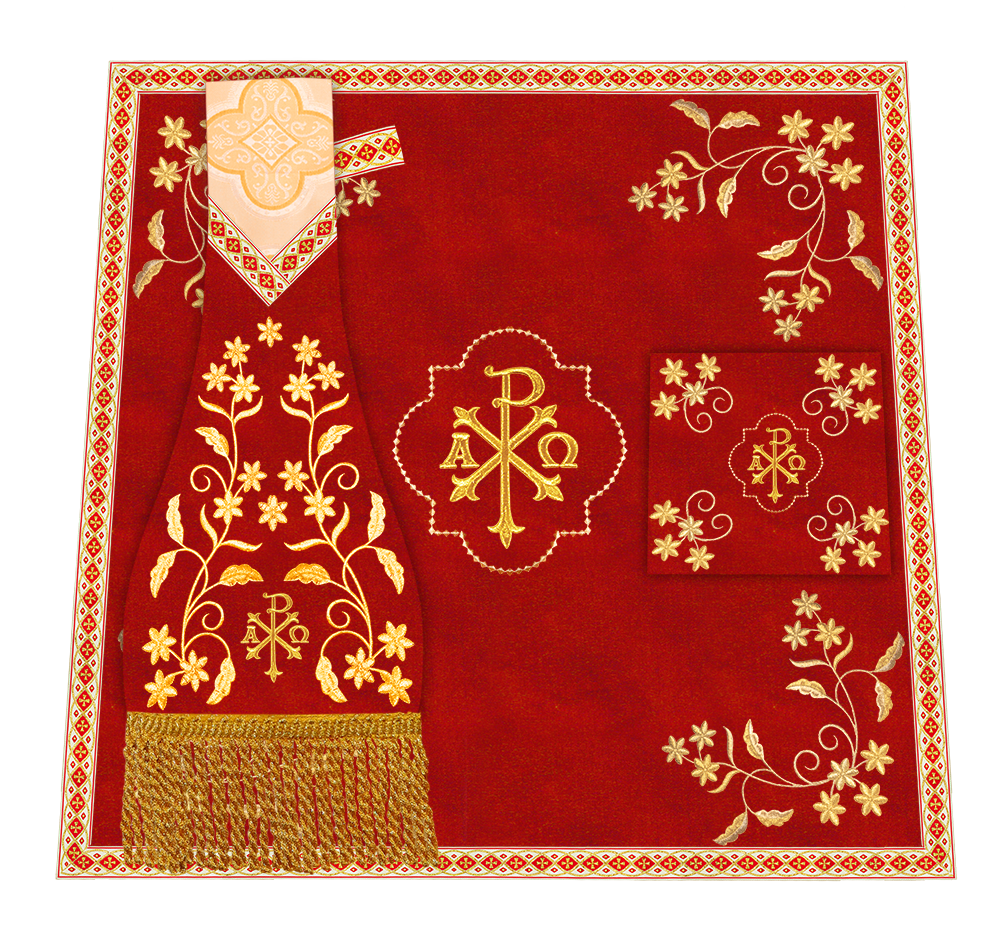 Floral Embroidery Spiritual Mass Set