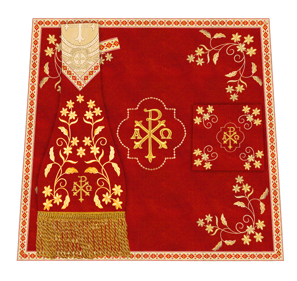 Floral Embroidery Spiritual Mass Set