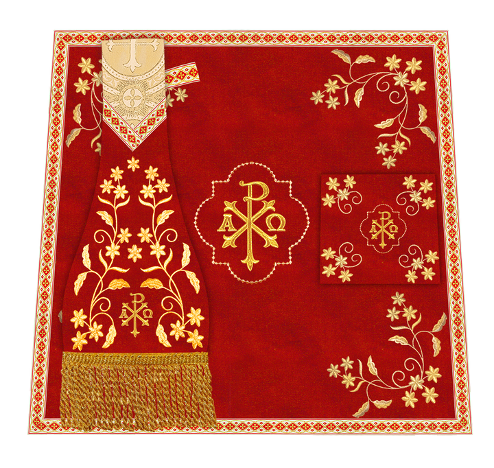Floral Embroidery Spiritual Mass Set