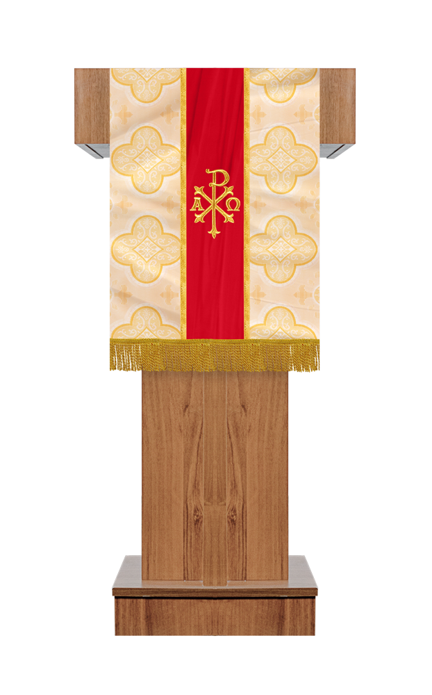 PULPIT/LECTERN WITH SPIRITUAL MOTIF