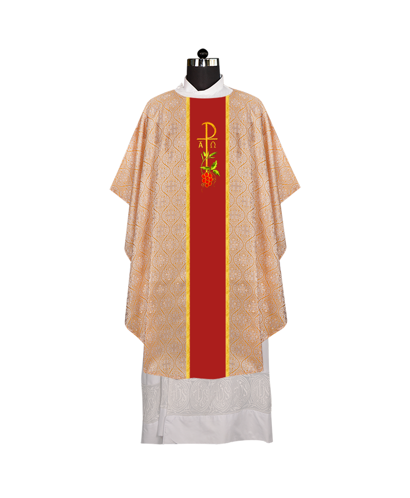 Gothic Chasuble - Spiritual PAX and Grapes