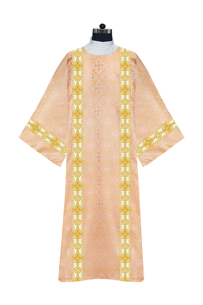 Dalmatic Vestment - White diamond lace