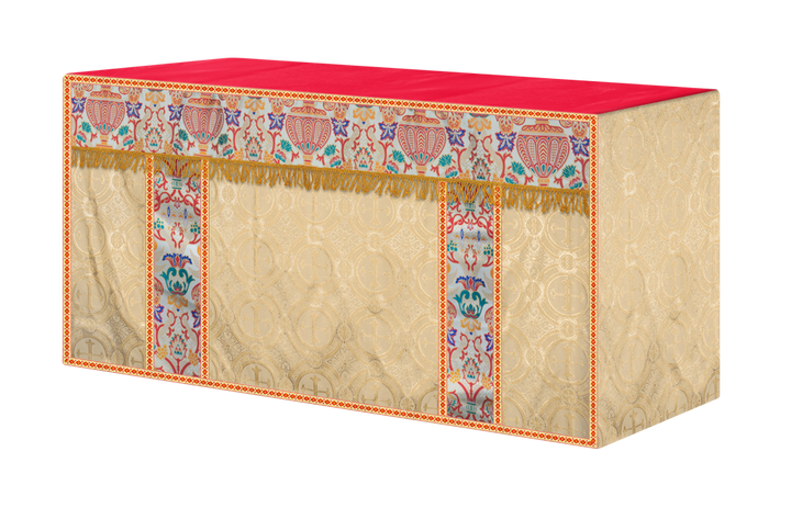 CORONATION TAPESTRY ALTAR CLOTH WITH TRIMS
