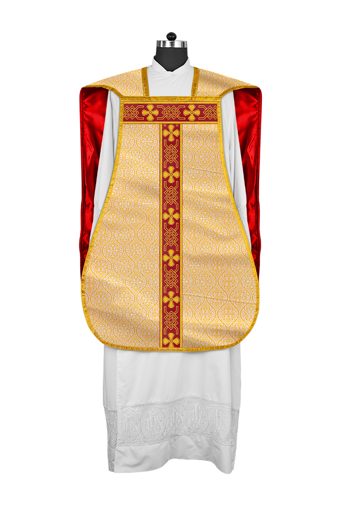 Roman chasuble adorned with lace