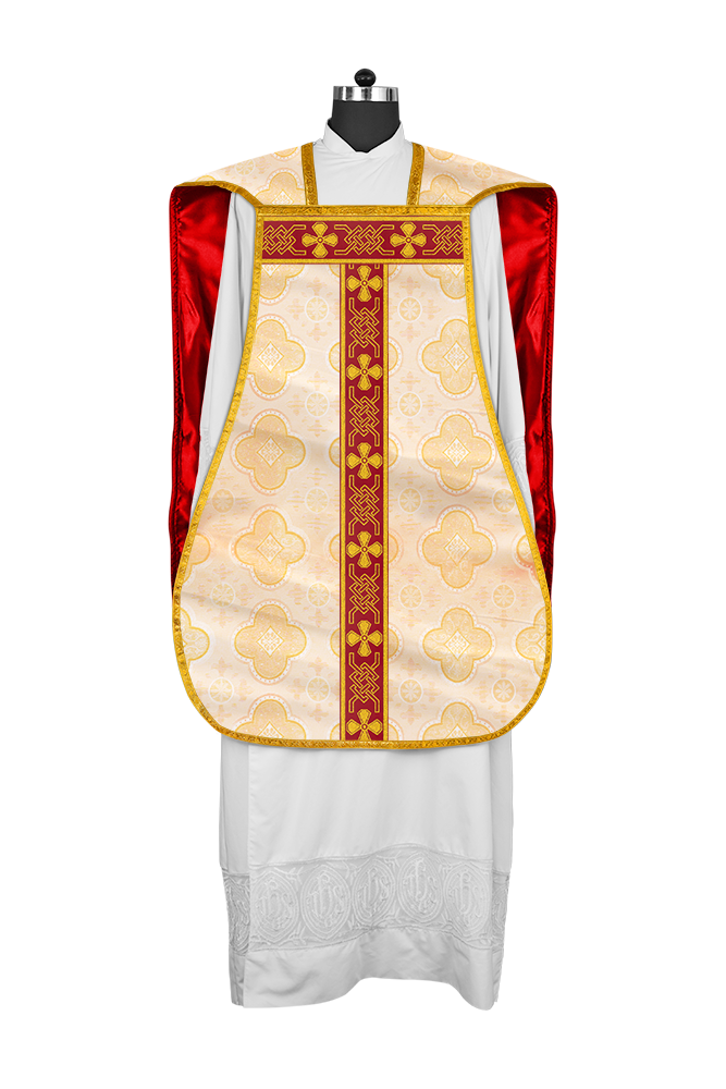 Roman chasuble adorned with lace