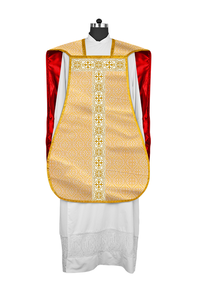 Fiddleback Vestment adorned with lace