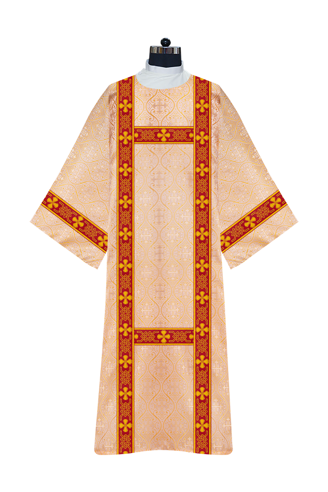 Deacon dalmatics vestments with woven braids