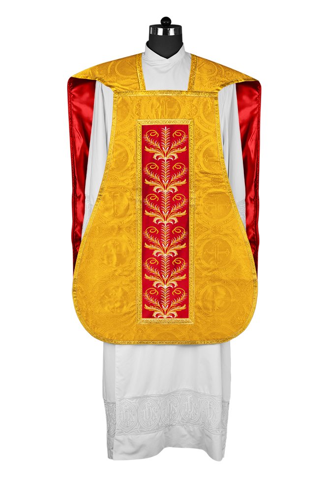 Chasuble Roman Fiddleback Vestment - Sanctus Collection