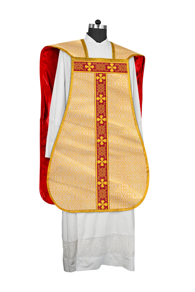 Roman chasuble adorned with lace