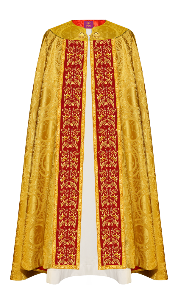 GOTHIC COPE EXECUTED WITH EMBROIDERED ORPHREY
