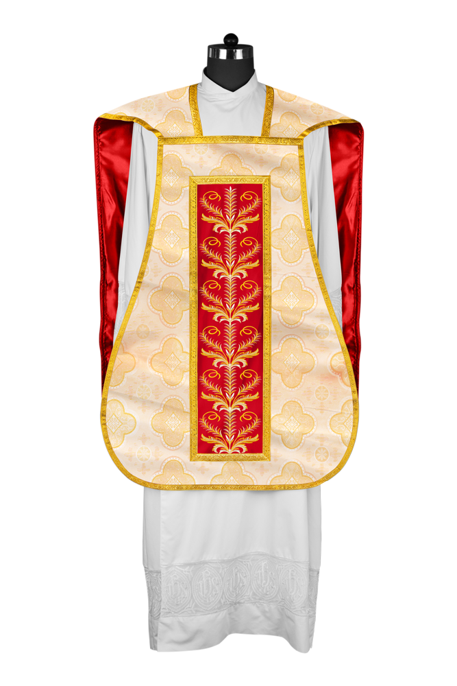 Chasuble Roman Fiddleback Vestment - Sanctus Collection