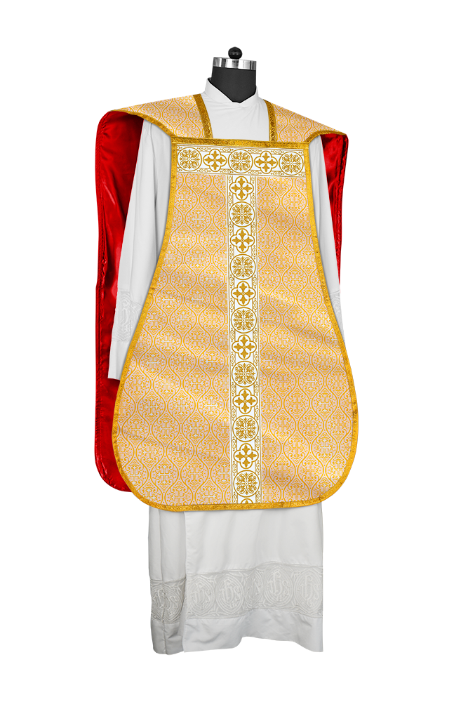 Fiddleback Vestment adorned with lace
