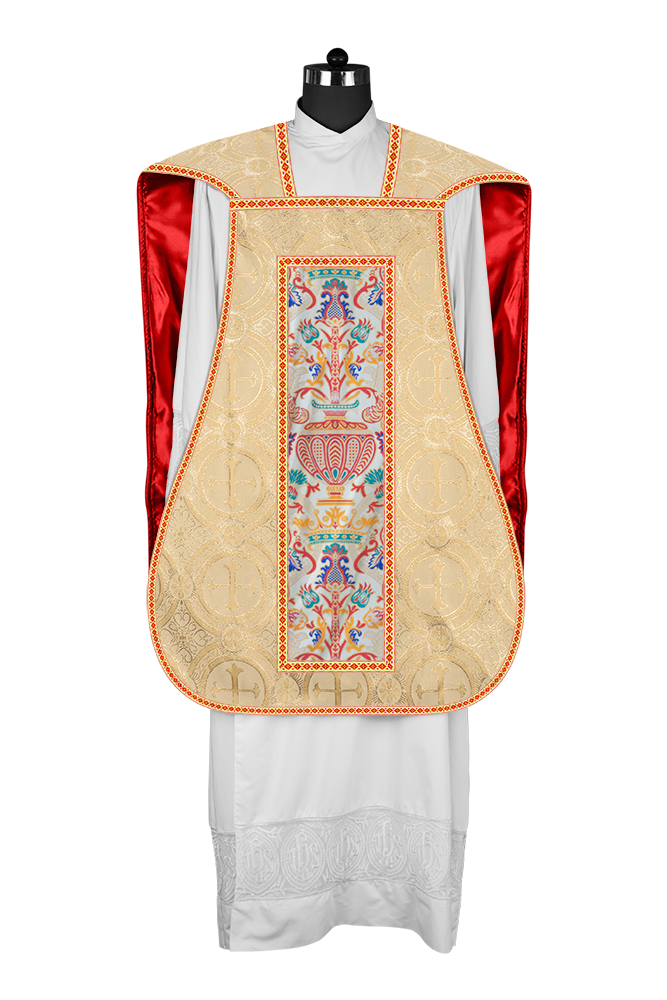 Coronation Tapestry Roman Chasuble with Braided Trims