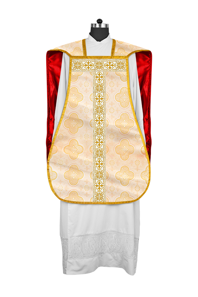 Fiddleback Vestment adorned with lace
