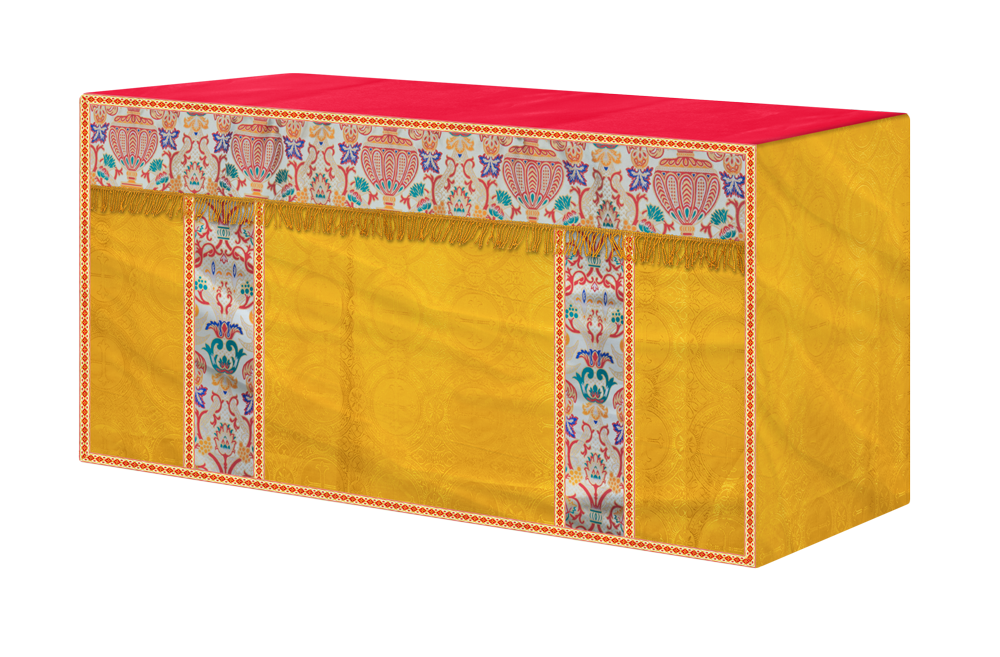 CORONATION TAPESTRY ALTAR CLOTH WITH TRIMS