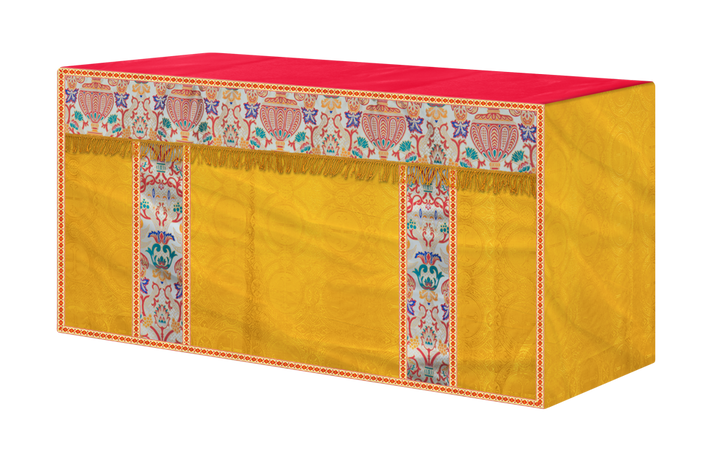 CORONATION TAPESTRY ALTAR CLOTH WITH TRIMS