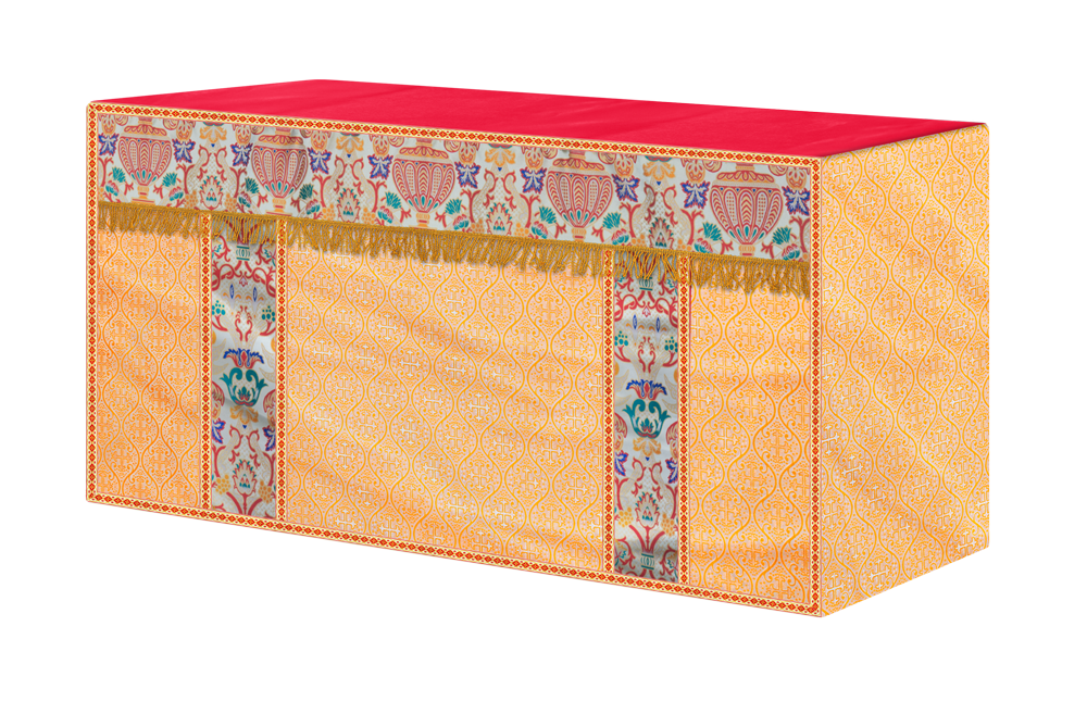 CORONATION TAPESTRY ALTAR CLOTH WITH TRIMS