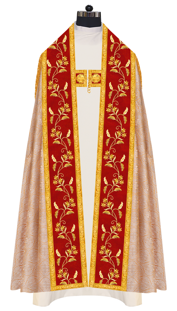 Monastic Roman cope vestments - Floral collection