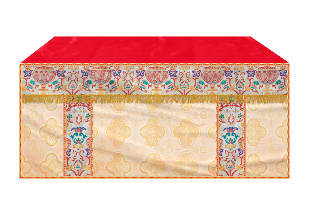 CORONATION TAPESTRY ALTAR CLOTH WITH TRIMS