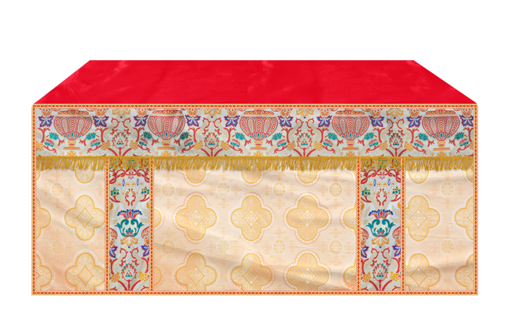 CORONATION TAPESTRY ALTAR CLOTH WITH TRIMS