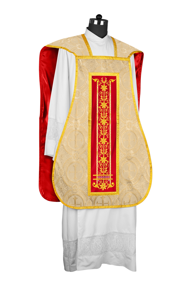 Roman embroidered chasuble vestment - Contemporary collection