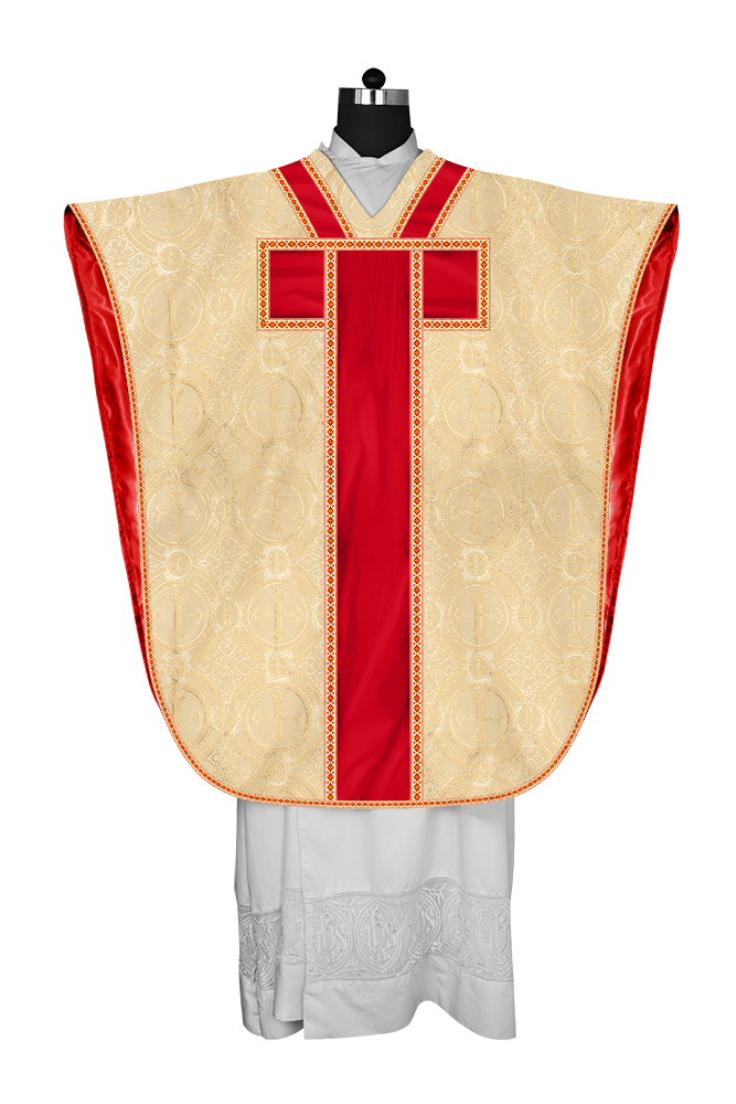 Borromean chasuble vestment adorned with woven braids