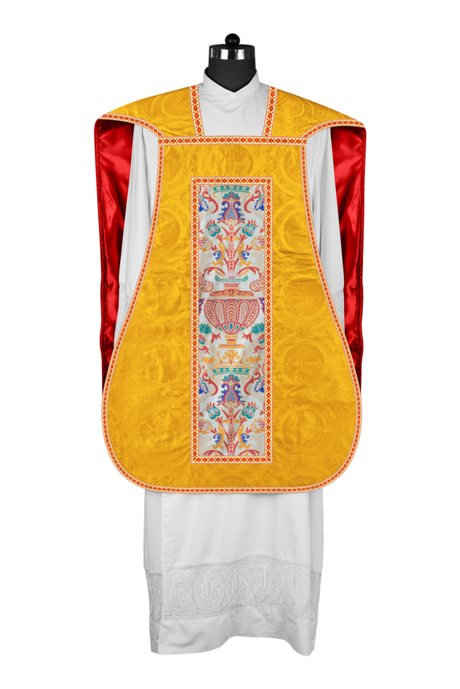 Coronation Tapestry Roman Chasuble with Braided Trims
